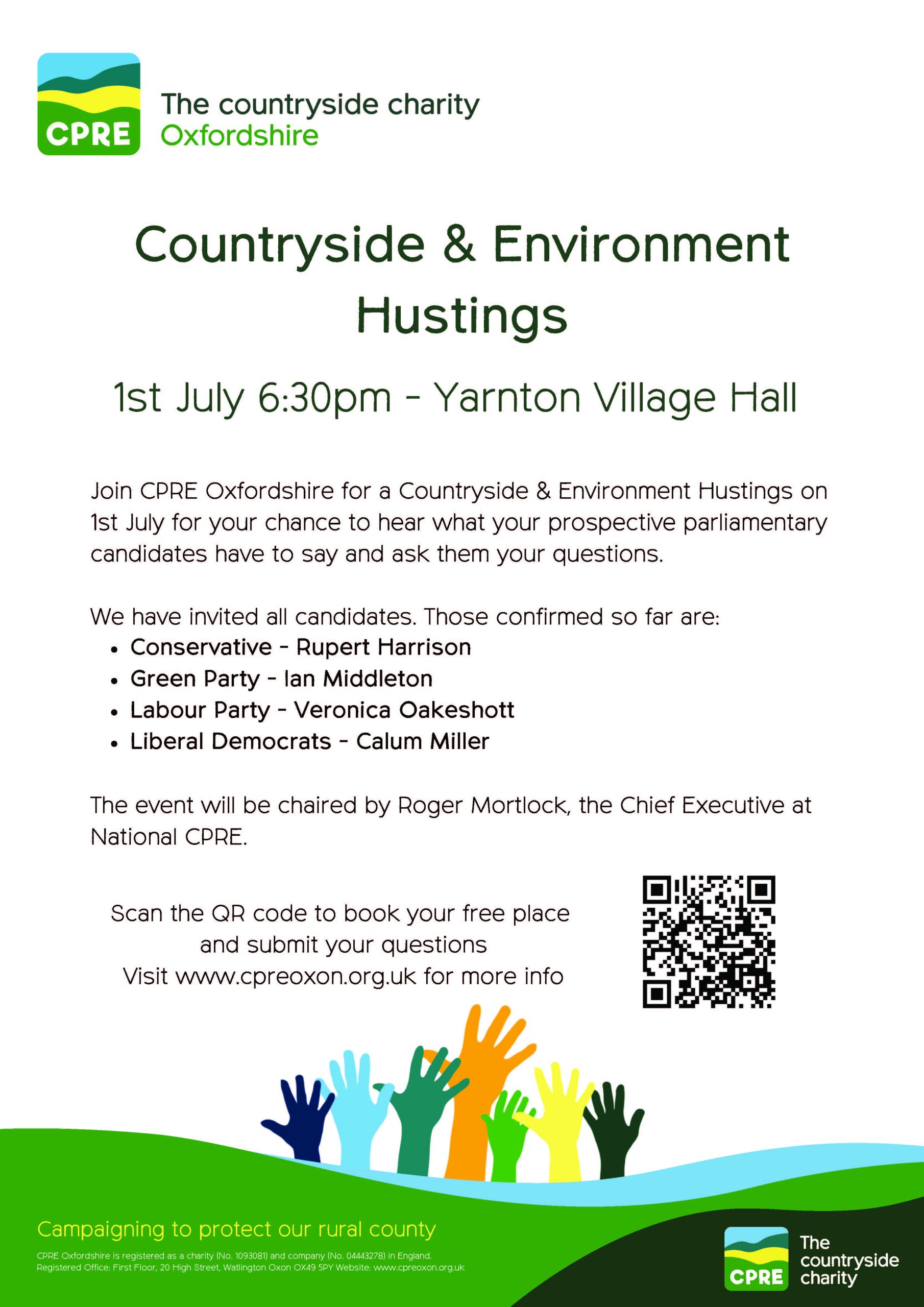 Countryside & Environment Election Hustings – 1st July 2024