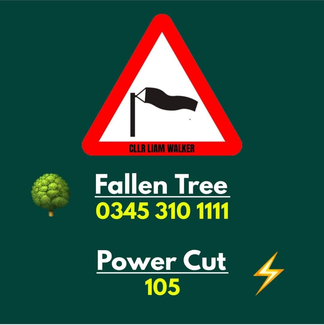 Emergency numbers for a Fallen Tree & Power Cut